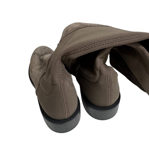 Stuart Weitzman Iconic 5050 Taupe Stretch over the Knee Boots size 39/8.5 US NEW - Picture 4 of 6